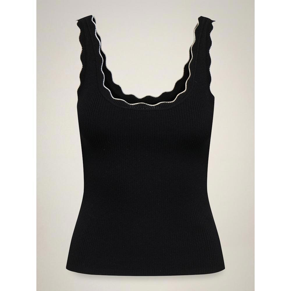 JDY Nanna Scallop Edge Top